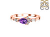 Amethyst & White Topaz Ring AMT-RDR-2389.