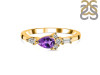 Amethyst & White Topaz Ring AMT-RDR-2389.