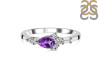 Amethyst & White Topaz Ring AMT-RDR-2389.