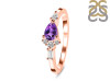 Amethyst & White Topaz Ring AMT-RDR-2389.