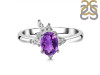 Amethyst & White Topaz Ring AMT-RDR-2398.