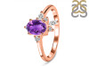 Amethyst & White Topaz Ring AMT-RDR-2398.