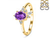 Amethyst & White Topaz Ring AMT-RDR-2398.