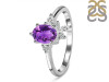 Amethyst & White Topaz Ring AMT-RDR-2398.
