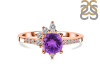 Amethyst & White Topaz Ring AMT-RDR-2404.