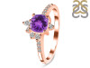Amethyst & White Topaz Ring AMT-RDR-2404.