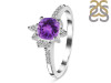 Amethyst & White Topaz Ring AMT-RDR-2404.
