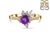 Amethyst & White Topaz Ring AMT-RDR-2406.