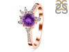 Amethyst & White Topaz Ring AMT-RDR-2406.
