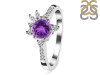 Amethyst & White Topaz Ring AMT-RDR-2406.