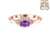 Amethyst & White Topaz Ring AMT-RDR-2418.