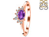 Amethyst & White Topaz Ring AMT-RDR-2418.