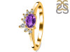 Amethyst & White Topaz Ring AMT-RDR-2418.