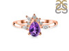 Amethyst & White Topaz Ring AMT-RDR-2431.