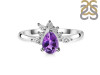 Amethyst & White Topaz Ring AMT-RDR-2431.