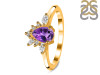 Amethyst & White Topaz Ring AMT-RDR-2431.