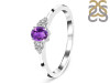 Amethyst & White Topaz Ring AMT-RDR-2542.
