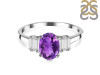 Amethyst & White Topaz Ring AMT-RDR-2861.