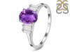Amethyst & White Topaz Ring AMT-RDR-2861.