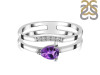 Amethyst & White Topaz Ring AMT-RDR-2862.