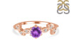 Amethyst & White Topaz Ring AMT-RDR-2981.