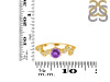 Amethyst & White Topaz Ring AMT-RDR-2981.