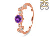 Amethyst & White Topaz Ring AMT-RDR-2981.