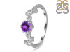 Amethyst & White Topaz Ring AMT-RDR-2981.
