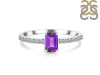 Amethyst & White Topaz Ring AMT-RDR-3118.