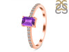 Amethyst & White Topaz Ring AMT-RDR-3118.