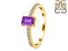 Amethyst & White Topaz Ring AMT-RDR-3118.
