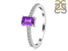 Amethyst & White Topaz Ring AMT-RDR-3118.