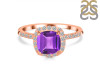 Amethyst & White Topaz Ring AMT-RDR-3119.