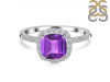 Amethyst & White Topaz Ring AMT-RDR-3119.