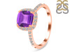 Amethyst & White Topaz Ring AMT-RDR-3119.
