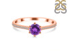 Amethyst & White Topaz Ring AMT-RDR-3143.