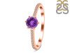 Amethyst & White Topaz Ring AMT-RDR-3143.