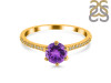 Amethyst & White Topaz Ring AMT-RDR-3144.