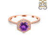 Amethyst & White Topaz Ring AMT-RDR-3146.