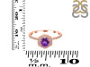 Amethyst & White Topaz Ring AMT-RDR-3146.