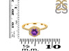 Amethyst & White Topaz Ring AMT-RDR-3146.