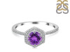 Amethyst & White Topaz Ring AMT-RDR-3146.
