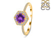 Amethyst & White Topaz Ring AMT-RDR-3146.