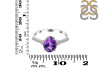 Amethyst & White Topaz Ring AMT-RDR-3148.