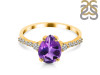 Amethyst & White Topaz Ring AMT-RDR-3148.