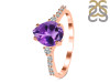 Amethyst & White Topaz Ring AMT-RDR-3148.