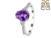 Amethyst & White Topaz Ring AMT-RDR-3148.