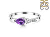 Amethyst  & White Topaz Ring AMT-RDR-3238.