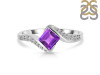 Amethyst & White Topaz Ring AMT-RDR-346.