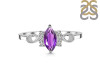Amethyst & White Topaz Ring AMT-RDR-349.